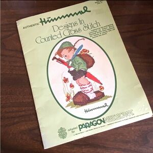 Cross Stitch Patterns Book HUMMEL Chart Vintage Booklet 1980 Germany